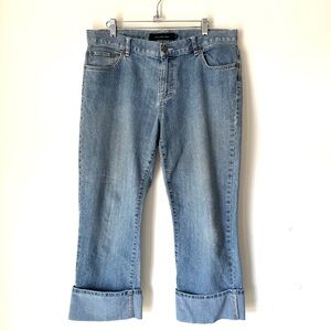 Vintage Calvin Klein mid rise Wide Cuff Cropped Jeans